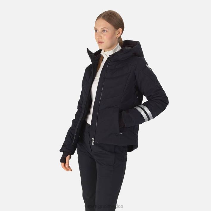 mujer Rossignol chaqueta de esquí courbe HPXL1121 tapas negro