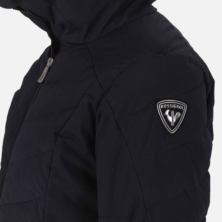 mujer Rossignol chaqueta de esquí courbe HPXL1121 tapas negro