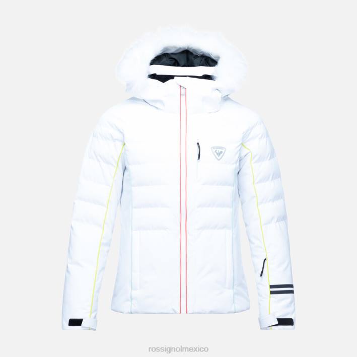 mujer Rossignol chaqueta de esquí rapide xp HPXL783 tapas blanco