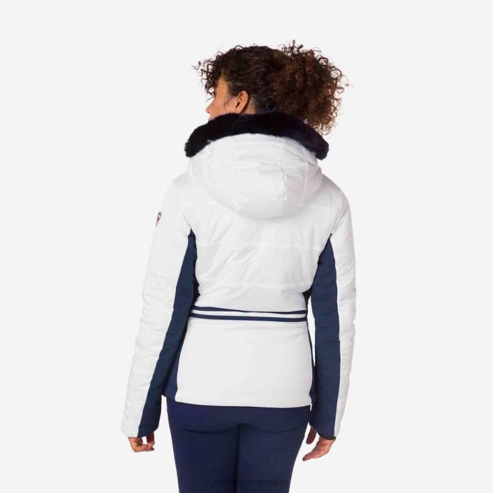 mujer Rossignol chaqueta de esquí roc HPXL1002 tapas blanco