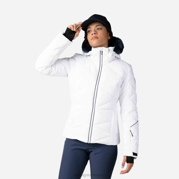 mujer Rossignol chaqueta de esquí staci HPXL1030 tapas blanco