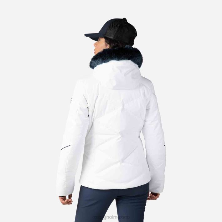 mujer Rossignol chaqueta de esquí staci HPXL1030 tapas blanco