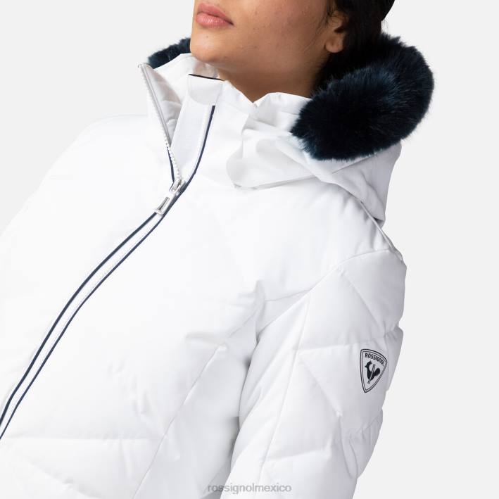 mujer Rossignol chaqueta de esquí staci HPXL1030 tapas blanco