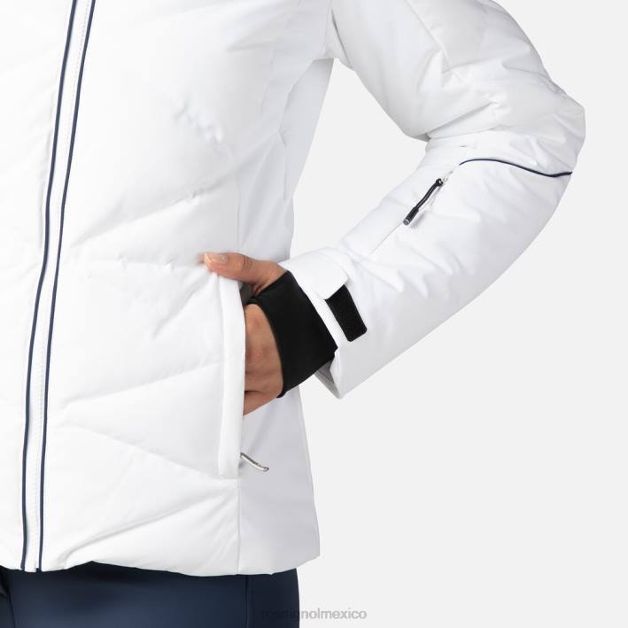 mujer Rossignol chaqueta de esquí staci HPXL1030 tapas blanco