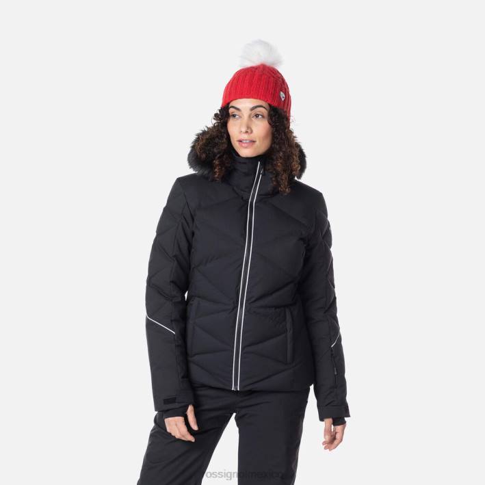 mujer Rossignol chaqueta de esquí staci HPXL759 tapas negro