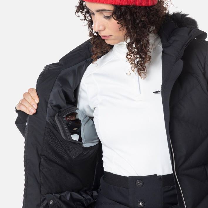 mujer Rossignol chaqueta de esquí staci HPXL759 tapas negro