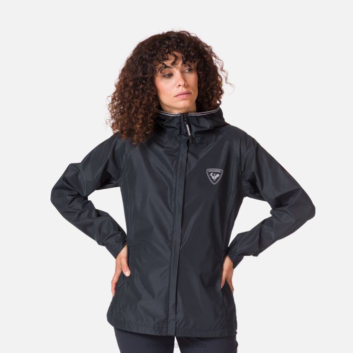 mujer Rossignol chaqueta de lluvia activa HPXL825 tapas negro