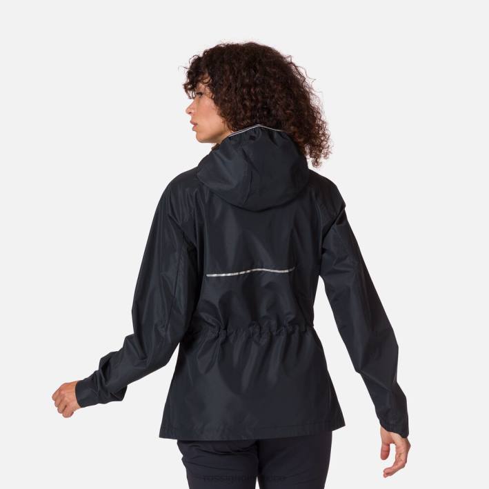 mujer Rossignol chaqueta de lluvia activa HPXL825 tapas negro