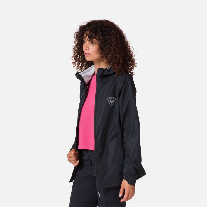 mujer Rossignol chaqueta de lluvia activa HPXL825 tapas negro