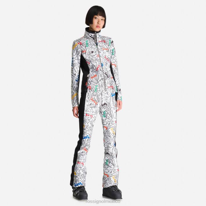 mujer Rossignol JCC Brady chaqueta suave estampada HPXL1022 tapas galaxia