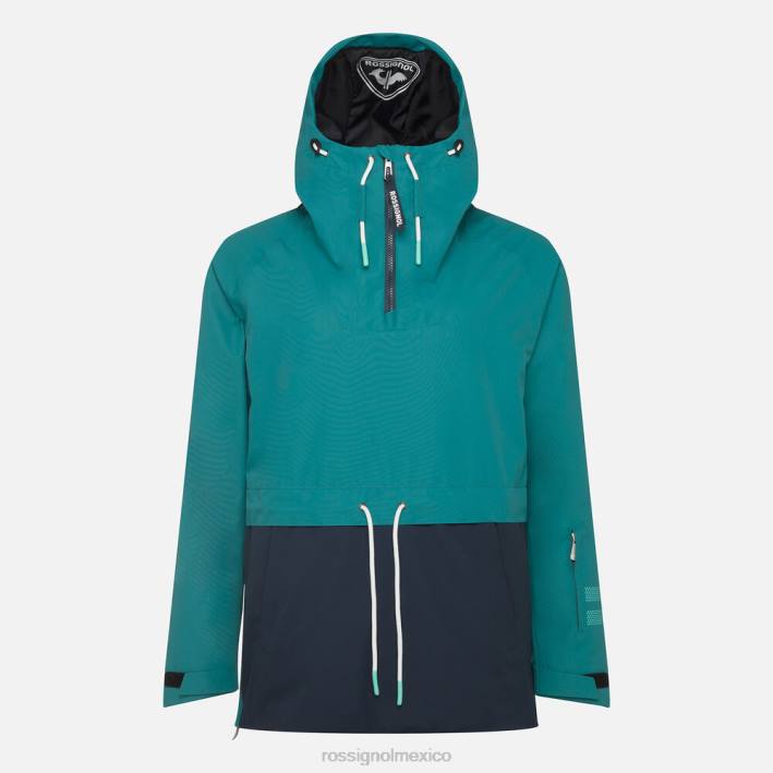 mujer Rossignol anorak skpr HPXL1052 tapas esmeralda oscura