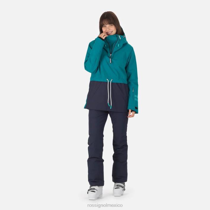 mujer Rossignol anorak skpr HPXL1052 tapas esmeralda oscura