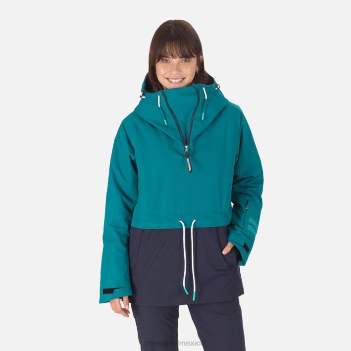 mujer Rossignol anorak skpr HPXL1052 tapas esmeralda oscura