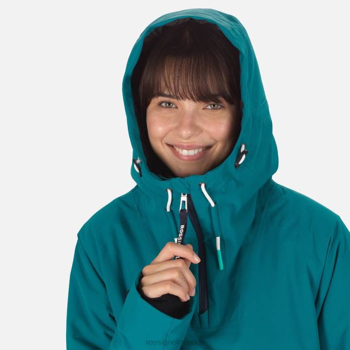 mujer Rossignol anorak skpr HPXL1052 tapas esmeralda oscura