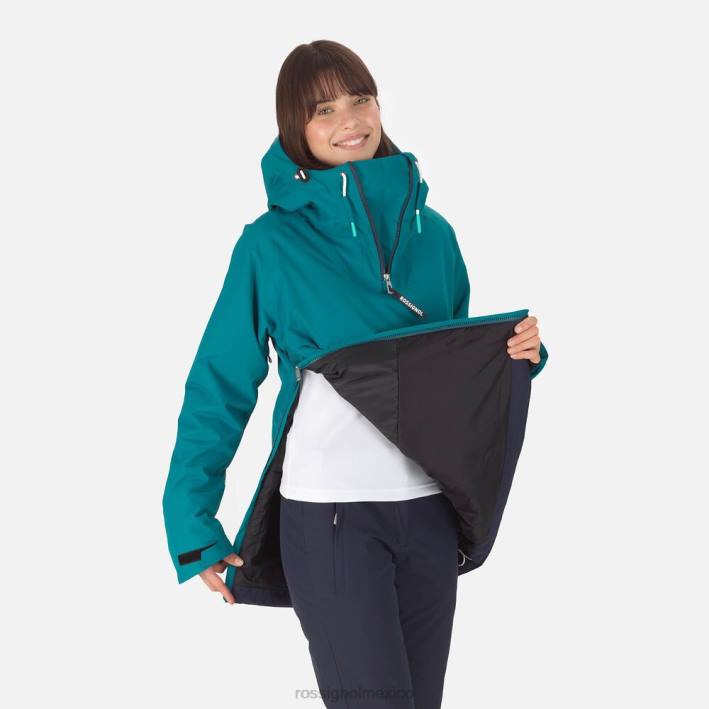 mujer Rossignol anorak skpr HPXL1052 tapas esmeralda oscura