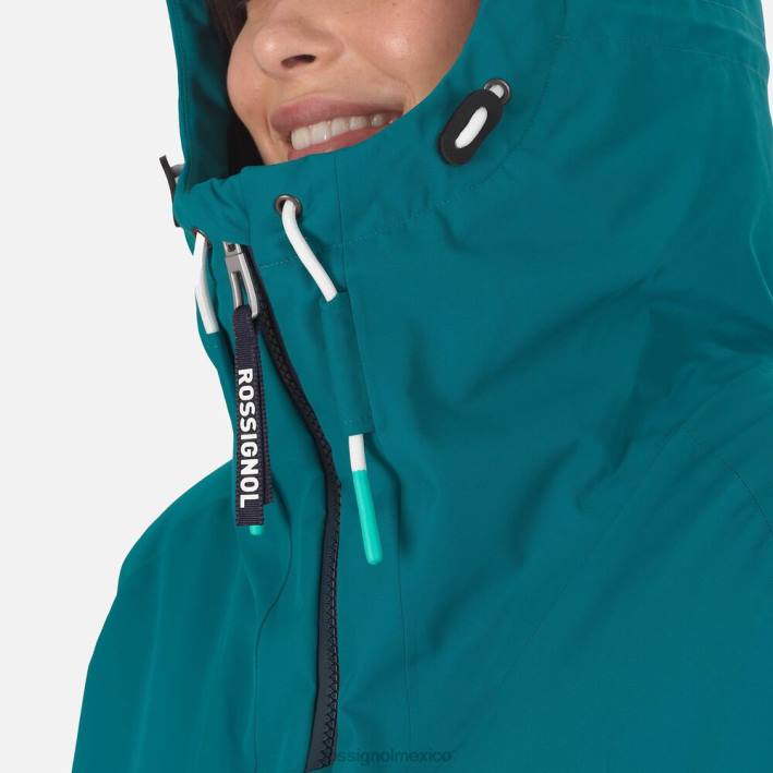 mujer Rossignol anorak skpr HPXL1052 tapas esmeralda oscura