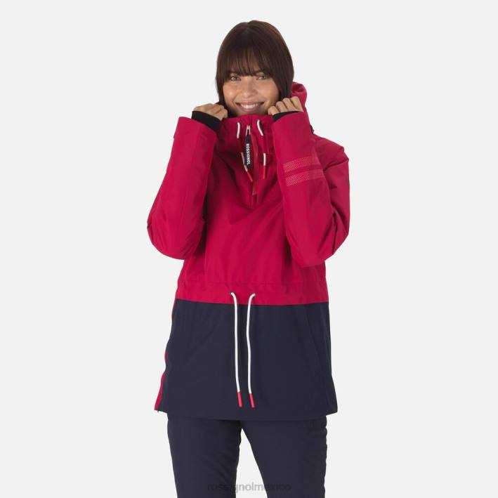 mujer Rossignol anorak skpr HPXL1100 tapas cereza