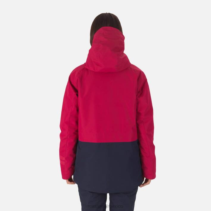 mujer Rossignol anorak skpr HPXL1100 tapas cereza