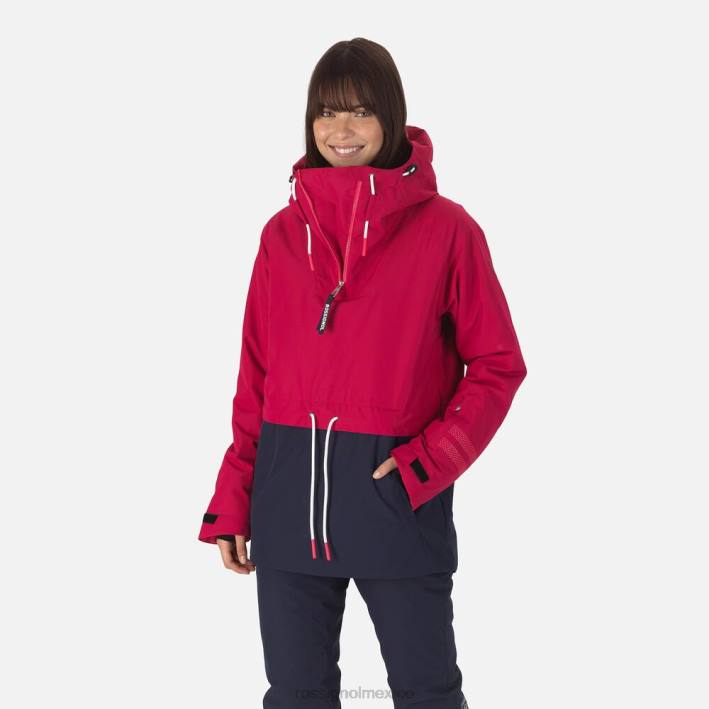 mujer Rossignol anorak skpr HPXL1100 tapas cereza