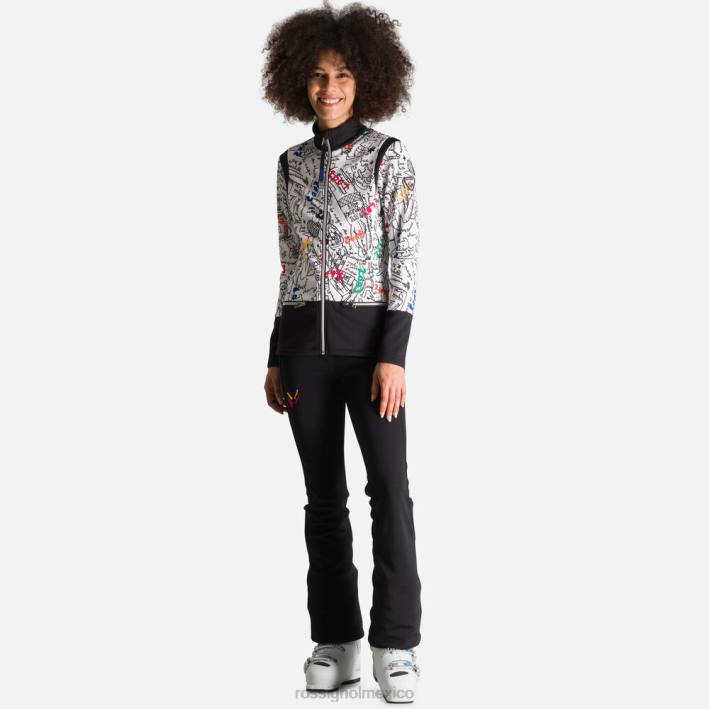 mujer Rossignol chaqueta jcc climami estampada HPXL1020 tapas galaxia