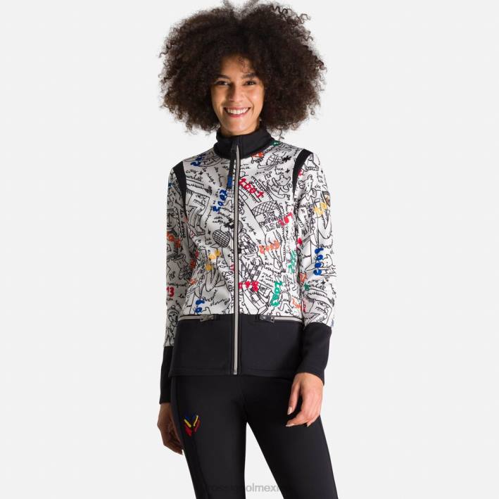 mujer Rossignol chaqueta jcc climami estampada HPXL1020 tapas galaxia