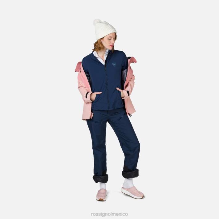 mujer Rossignol chaqueta opside HPXL826 tapas azul marino oscuro