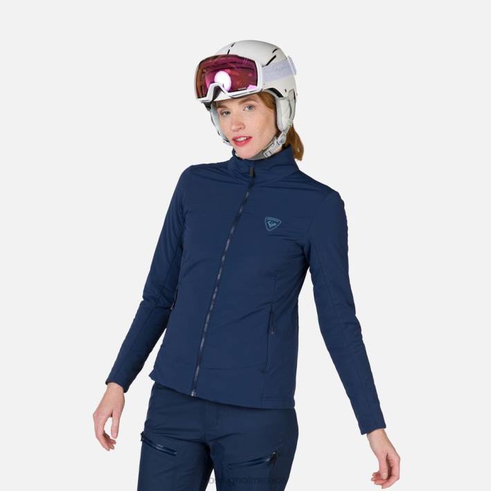 mujer Rossignol chaqueta opside HPXL826 tapas azul marino oscuro