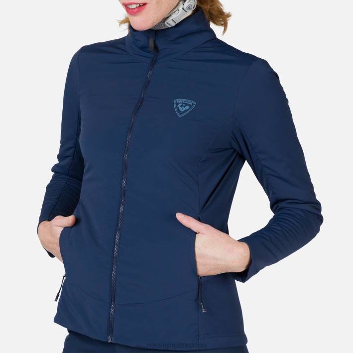 mujer Rossignol chaqueta opside HPXL826 tapas azul marino oscuro