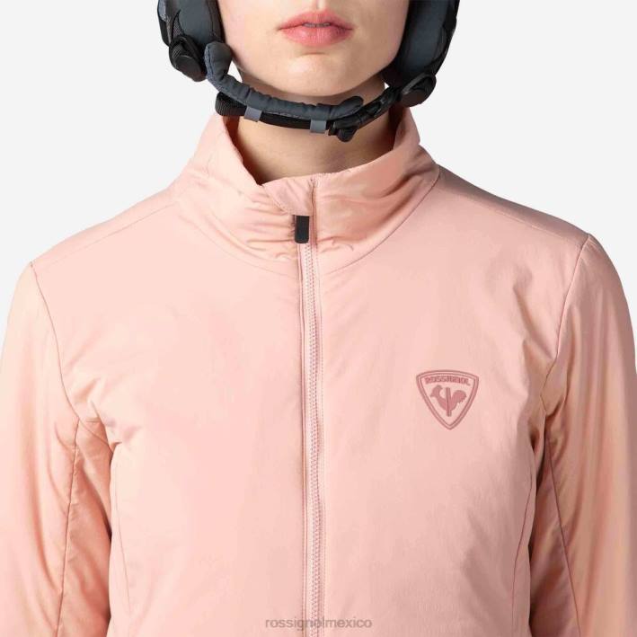 mujer Rossignol chaqueta opside HPXL946 tapas rosa pastel