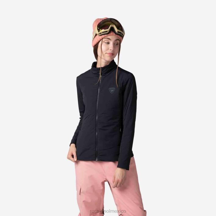 mujer Rossignol chaqueta opside HPXL966 tapas negro