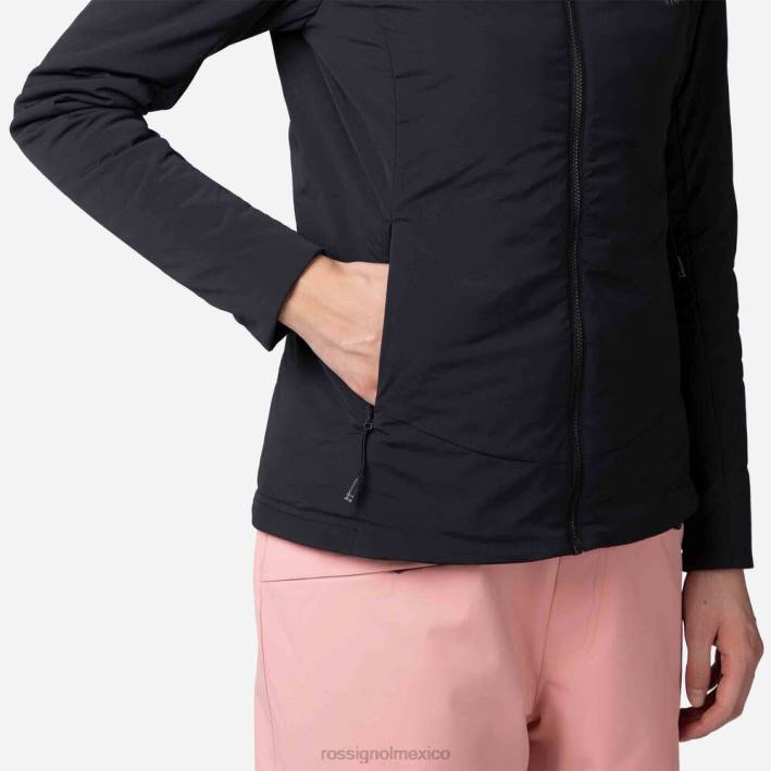 mujer Rossignol chaqueta opside HPXL966 tapas negro