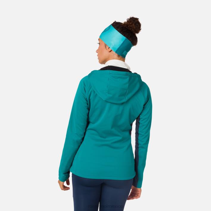 mujer Rossignol chaqueta softshell HPXL1120 tapas esmeralda oscura