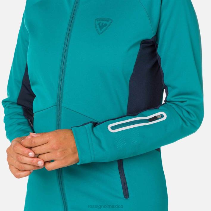 mujer Rossignol chaqueta softshell HPXL1120 tapas esmeralda oscura