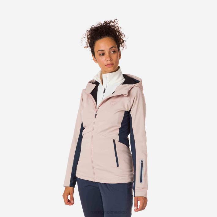 mujer Rossignol chaqueta softshell HPXL905 tapas rosa empolvado