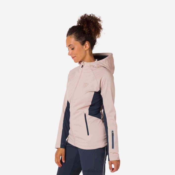 mujer Rossignol chaqueta softshell HPXL905 tapas rosa empolvado