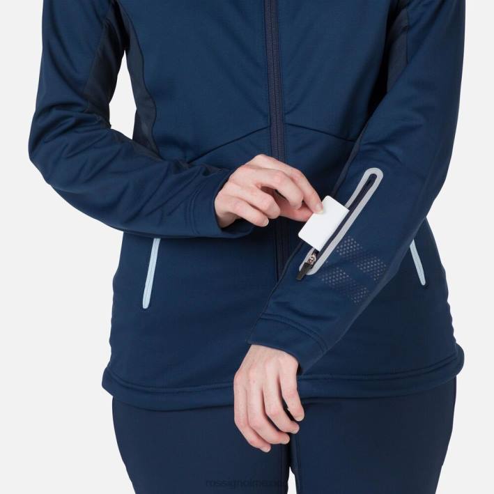 mujer Rossignol chaqueta softshell HPXL956 tapas azul marino oscuro