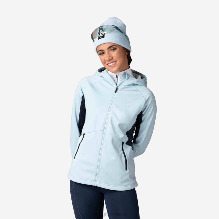 mujer Rossignol chaqueta softshell HPXL968 tapas glaciar