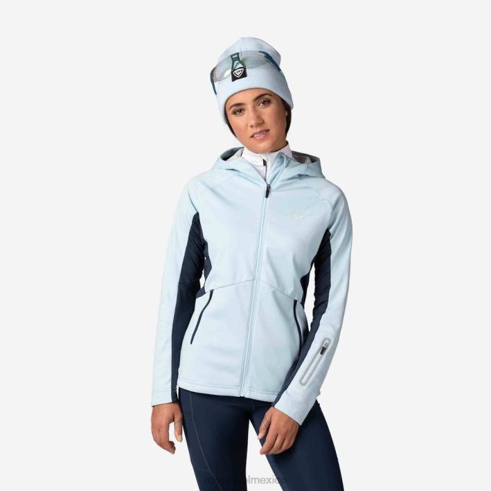 mujer Rossignol chaqueta softshell HPXL968 tapas glaciar