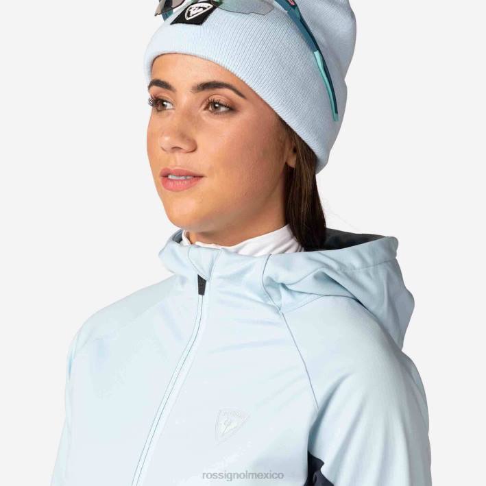 mujer Rossignol chaqueta softshell HPXL968 tapas glaciar