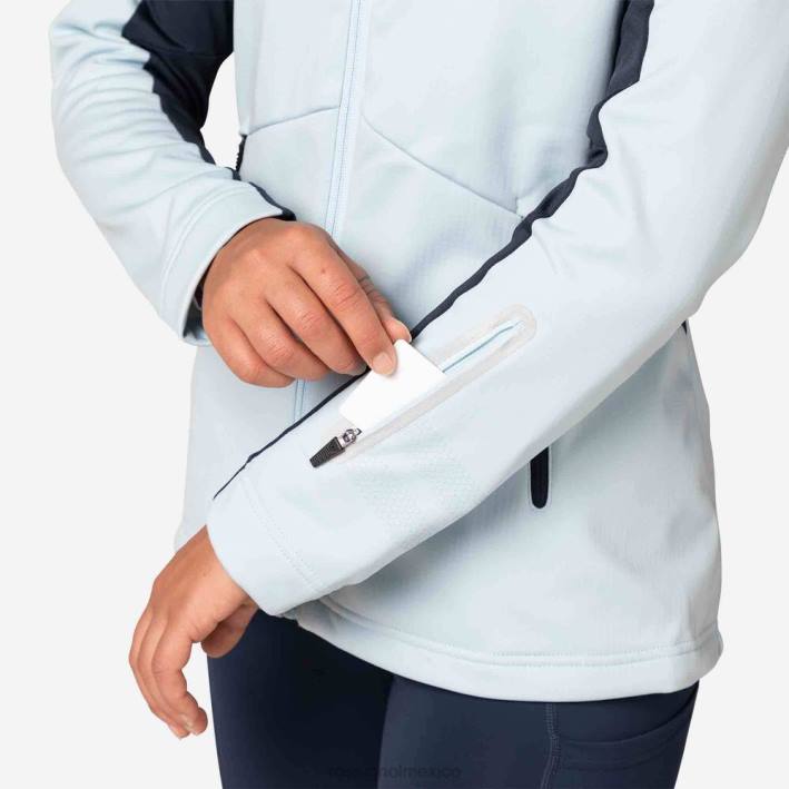 mujer Rossignol chaqueta softshell HPXL968 tapas glaciar