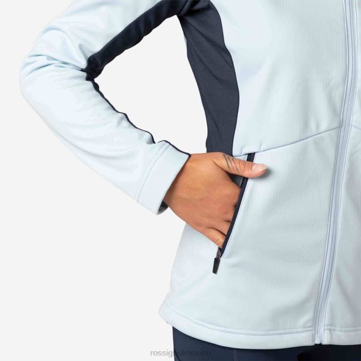 mujer Rossignol chaqueta softshell HPXL968 tapas glaciar