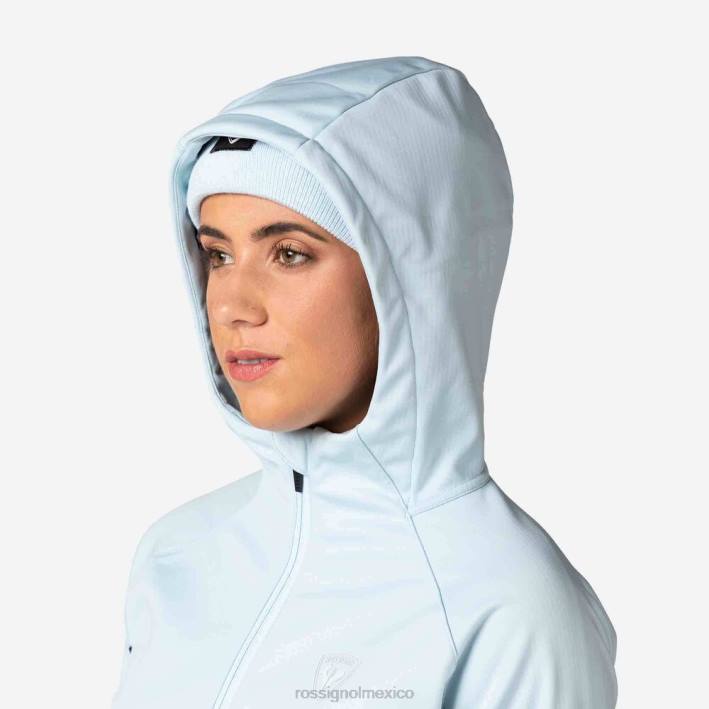 mujer Rossignol chaqueta softshell HPXL968 tapas glaciar