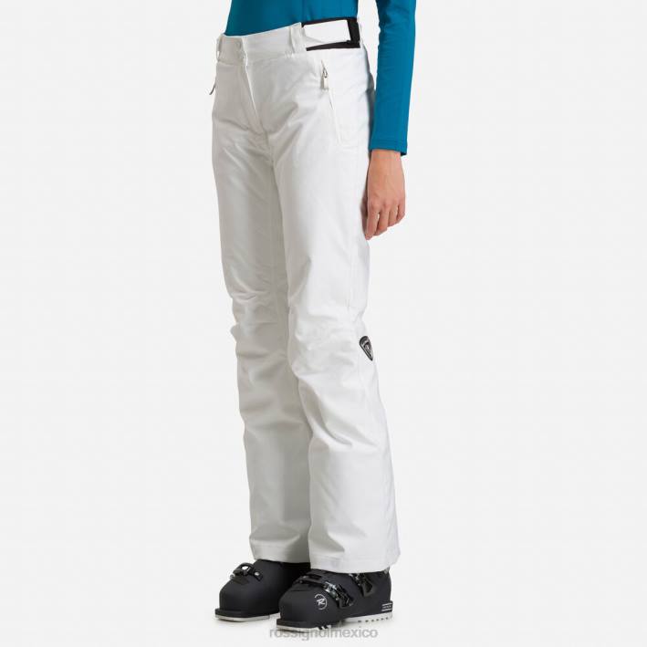 mujer Rossignol pantalones de esquí HPXL758 fondos blanco