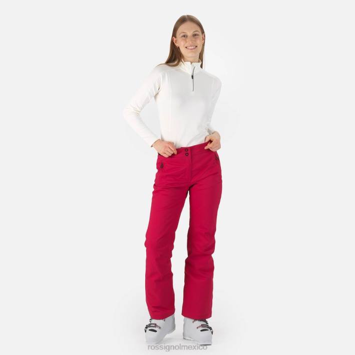 mujer Rossignol pantalones de esquí HPXL872 fondos cereza