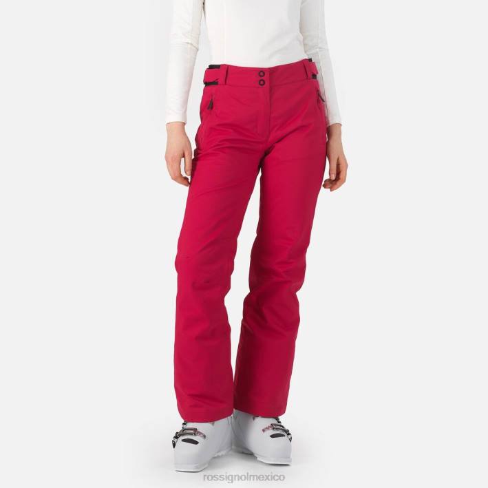 mujer Rossignol pantalones de esquí HPXL872 fondos cereza