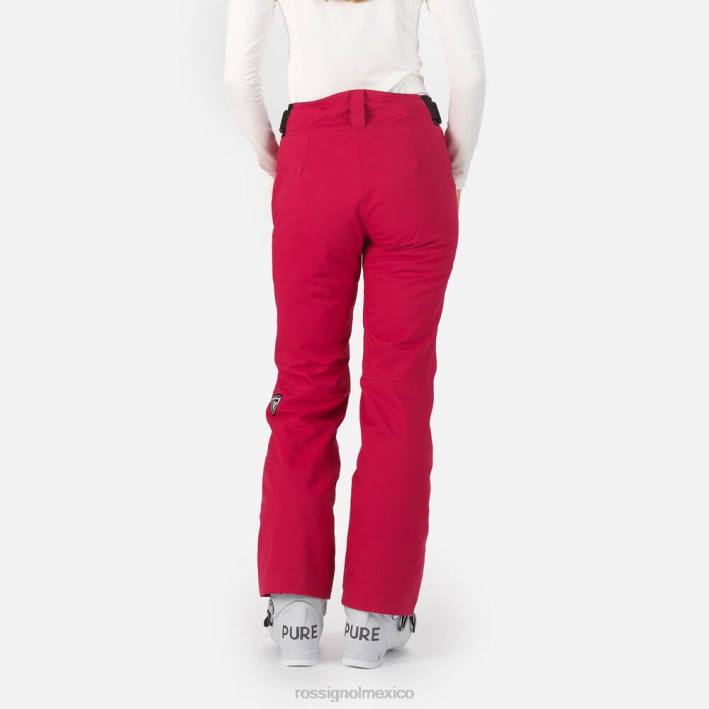 mujer Rossignol pantalones de esquí HPXL872 fondos cereza