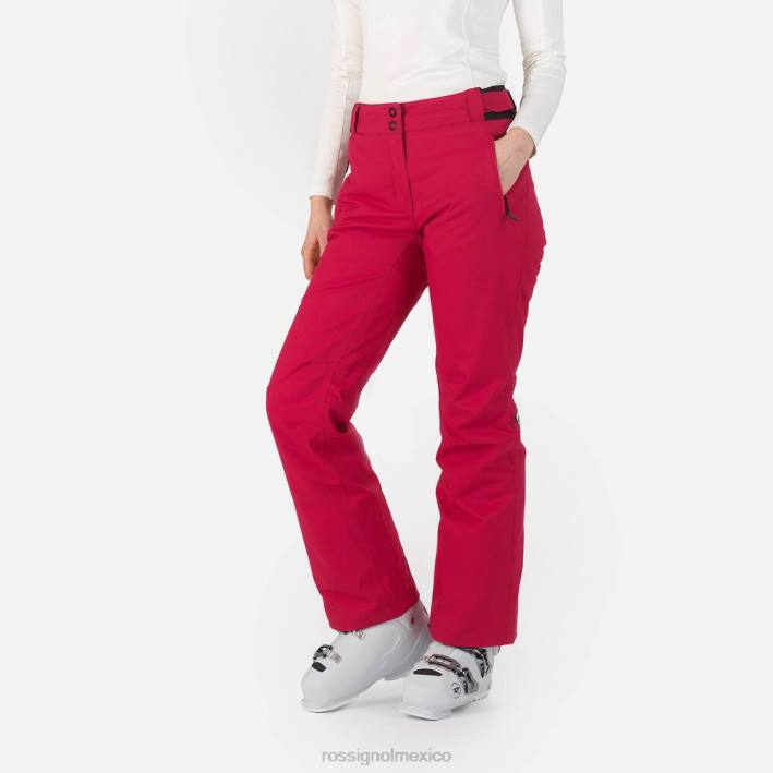 mujer Rossignol pantalones de esquí HPXL872 fondos cereza