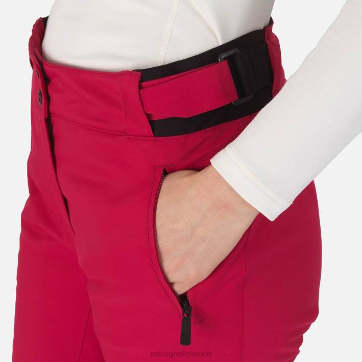 mujer Rossignol pantalones de esquí HPXL872 fondos cereza