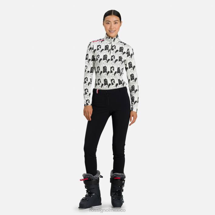 mujer Rossignol pantalones de esquí fuseau HPXL792 fondos negro