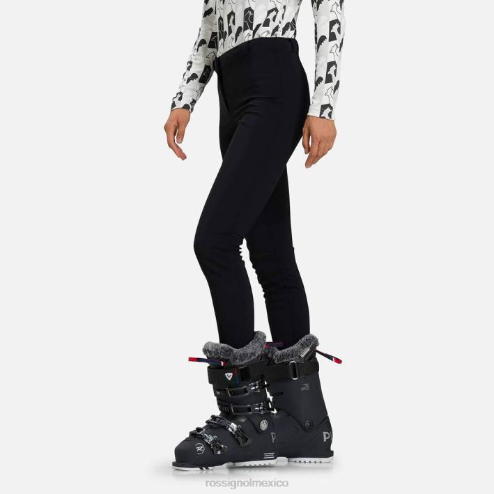 mujer Rossignol pantalones de esquí fuseau HPXL792 fondos negro